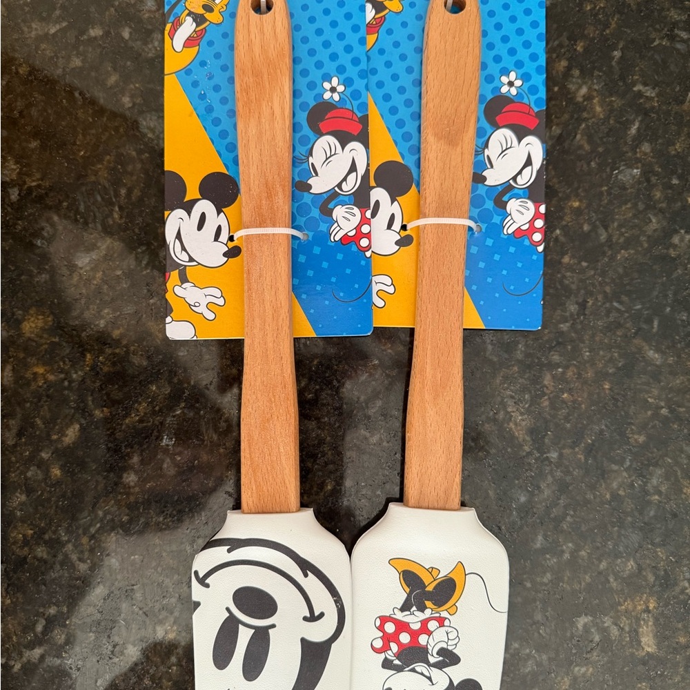 Disney Mickey and Minnie Mouse Kitchen Spatula Duo